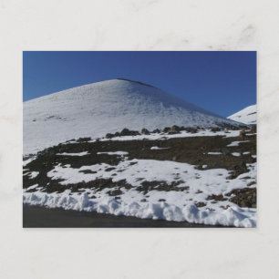 Schnee auf Mauna Kea Postkarte