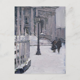 Schnee außerhalb von St. Paul's 2009 Postkarte