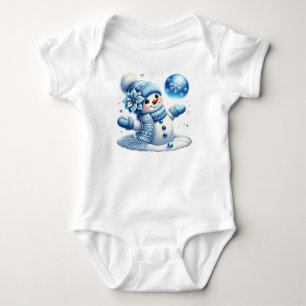 Schnee Baby Strampler
