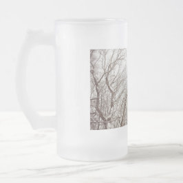 Schnee-Baum-mattierte Tasse