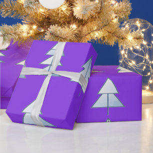 Schnee Bäume Eleganter Winter Geschenkpapier