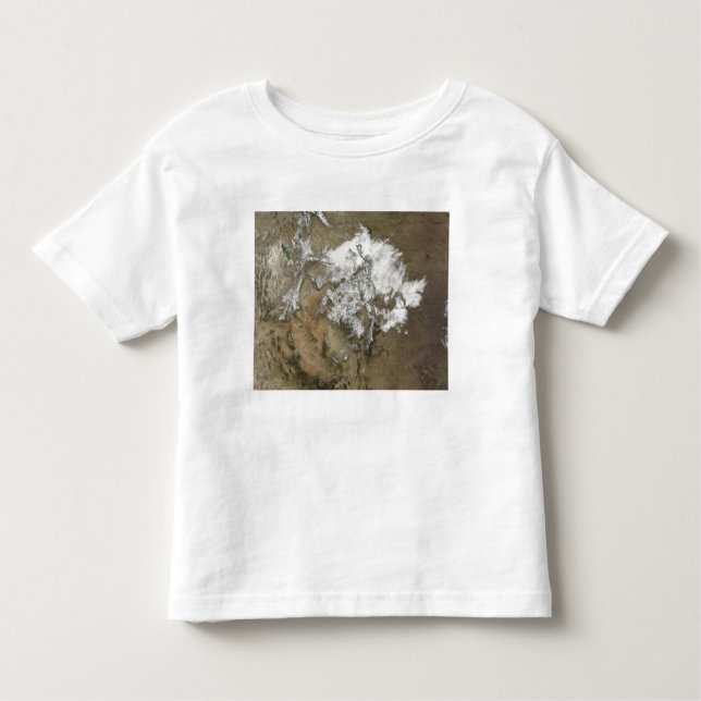 Schnee bedeckt das Rocky Mountains im Vereinigten  Kleinkind T-shirt (Vorderseite)