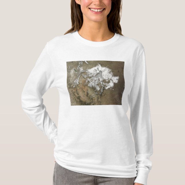 Schnee bedeckt das Rocky Mountains im Vereinigten  T-Shirt (Vorderseite)