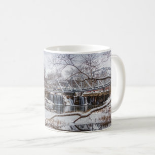 Schnee bei der finley Dam Kaffee Tasse