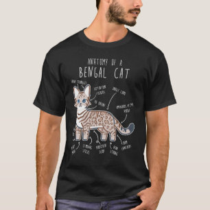 Schnee Bengal Katze Siegel Luchs Anatomie, Lustig T-Shirt