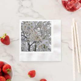 Schnee-Blüten-Papiertuch Serviette
