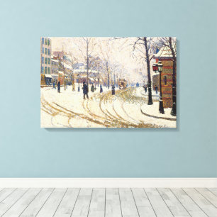 Schnee, Boulevard de Clichy, Paris von Paul Signac Leinwanddruck