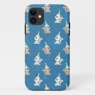 Schnee Bunnies in Hats und Scarfs Case-Mate iPhone Hülle