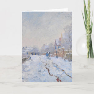 Schnee Claude Monets //in Argenteuil Feiertagskarte