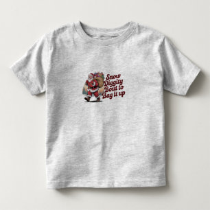 Schnee Diggity ist bereit, es einzupacken 90er Wei Kleinkind T-shirt