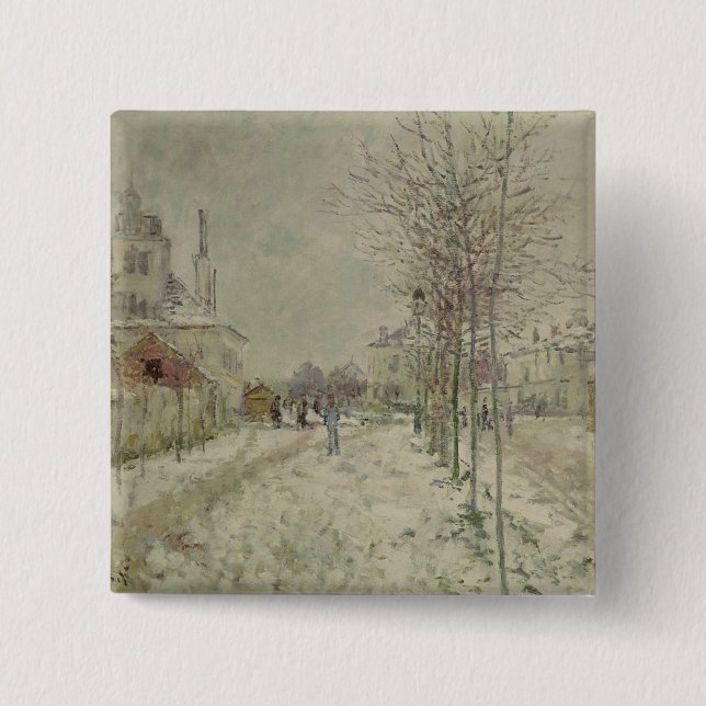 Schnee-Effekt Claude Monets | Button (Vorderseite)