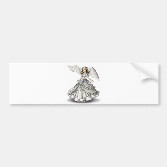 Schnee-Engel Autoaufkleber (Vorne)