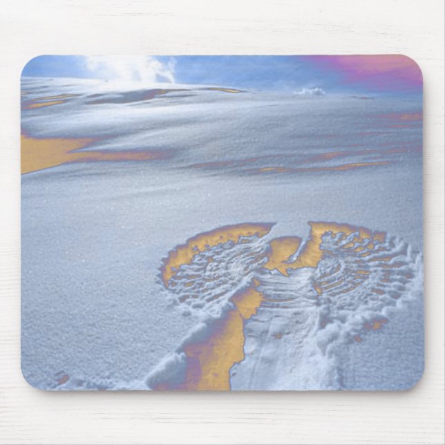 Schnee-Engel Mousepad (Vorne)
