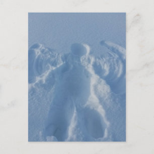 Schnee-Engel Postkarte