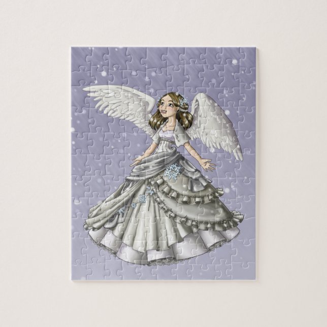 Schnee-Engel Puzzle (Vertikal)