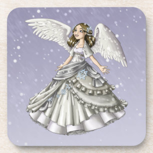 Schnee-Engel Untersetzer