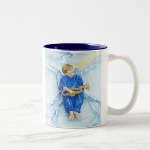 Schnee-Engel Zweifarbige Tasse