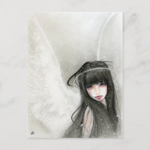 Schnee-Engels-Postkarte Postkarte