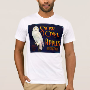 Schnee-Eulen-Äpfel T-Shirt