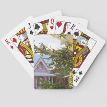 Schnee, Evergreen und Hütten - Martha's Vineyard