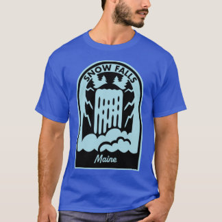 Schnee fällt Maine T-Shirt