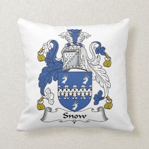 Schnee-Familienwappen Kissen