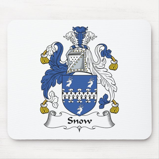 Schnee-Familienwappen Mousepad (Vorne)