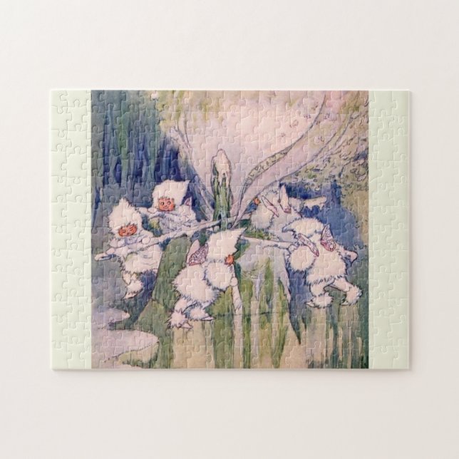 Schnee Feen machen Schnee Puzzle (Horizontal)