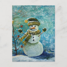 Schnee Fertig für Weihnachts-Schneemann-Malerei