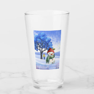 SCHNEE FUN AN EINEM WINTERTAG GLAS