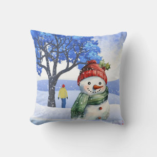 SCHNEE FUN AN EINEM WINTERTAG KISSEN