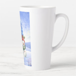SCHNEE FUN AN EINEM WINTERTAG MILCHTASSE