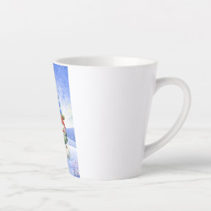 SCHNEE FUN AN EINEM WINTERTAG MILCHTASSE