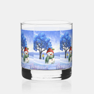SCHNEE FUN AN EINEM WINTERTAG WHISKYGLAS
