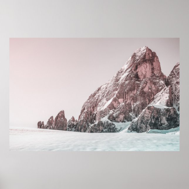 SCHNEE GEDECKTER BERG POSTER (Vorne)