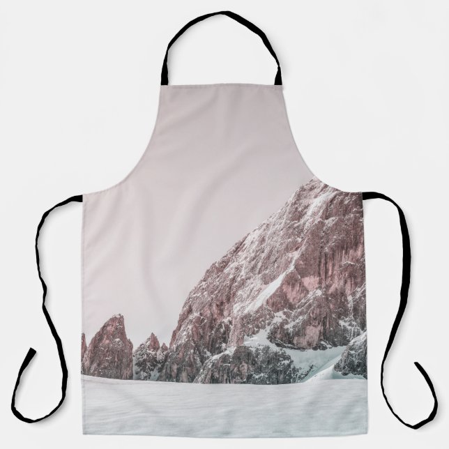 SCHNEE GEDECKTER BERG SCHÜRZE (Vorderseite)