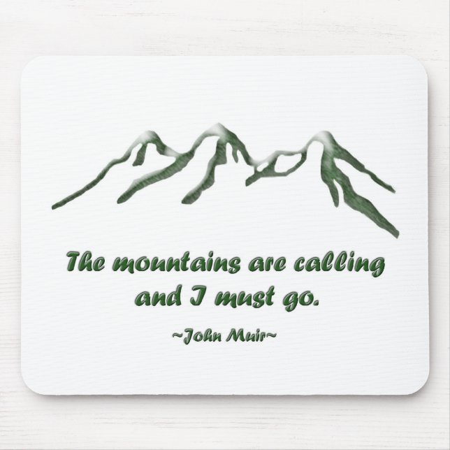 Schnee gespitzte mtns nennen… J Muir Mousepad (Vorne)