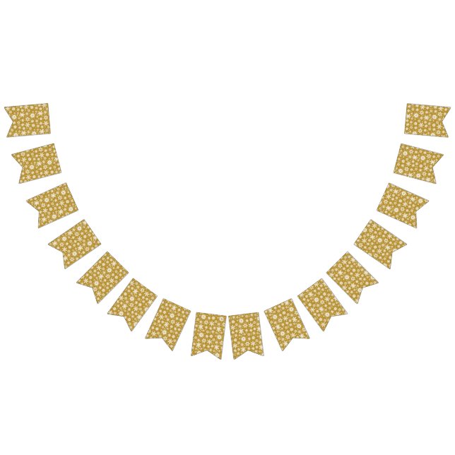 Schnee Gold Wimpelkette (Alle)