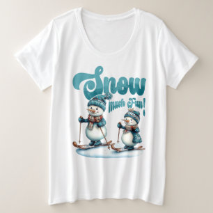Schnee Große Größe T-Shirt