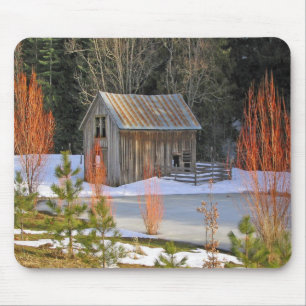 Schnee-Halle Mousepad