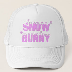 Schnee-Häschen-Rosa-Hut Truckerkappe
