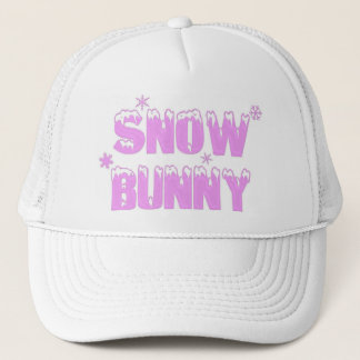 Schnee-Häschen-Rosa-Hut Truckerkappe