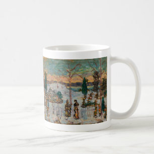 Schnee im April von Maurice Prendergast, Vintage K Kaffeetasse