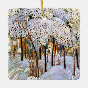 Schnee im Oktober, Kunst, Keramikornament