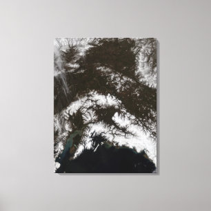 Schnee im Südzentrum von Alaska Leinwanddruck