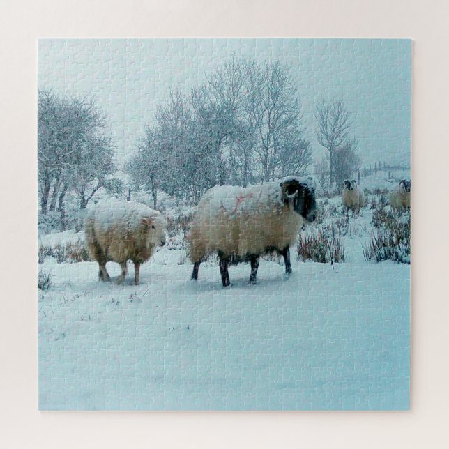 Schnee im Winter Szene Jigsaw Puzzle (Horizontal)