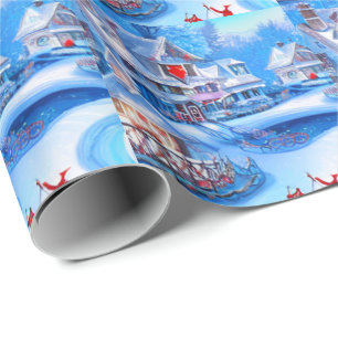 Schnee im Wunderland, Weihnachten Geschenkpapier