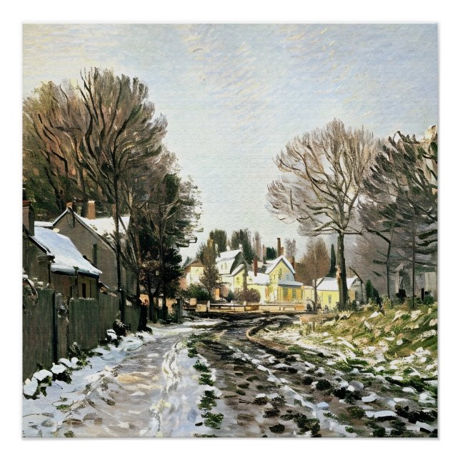 Schnee in Argenteuil (1) Poster (Vorderseite)