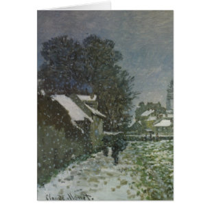 Schnee in Argenteuil von Claude Monet