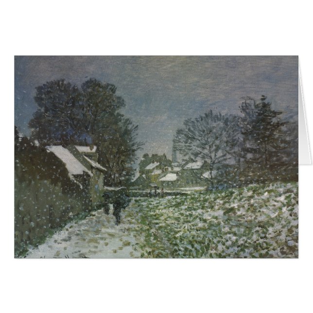 Schnee in Argenteuil von Claude Monet (Vorderseite (Horizontal))